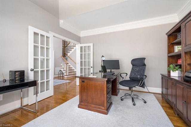 5000 Casting Way, Greensboro, NC 27455 - office featuring crown molding and light wood finished floors