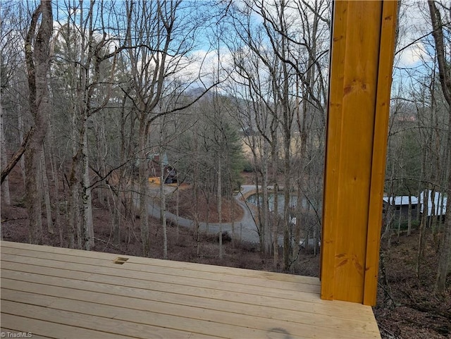 view of wooden terrace