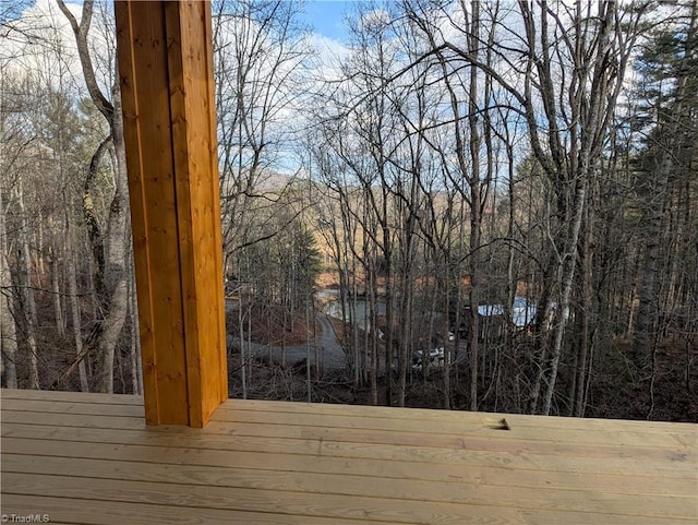 view of wooden terrace