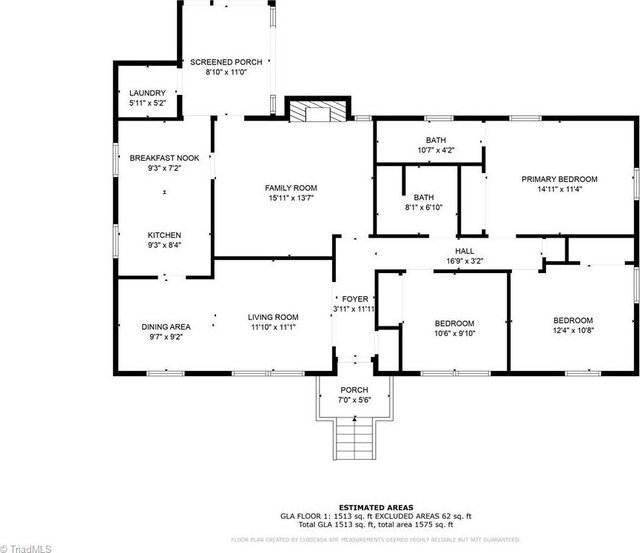 2206 Revolan Dr, Greensboro, NC 27407 - view of property floor plan
