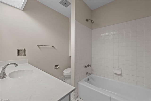 2206 Revolan Dr, Greensboro, NC 27407 - bathroom featuring vanity and shower / bath combination