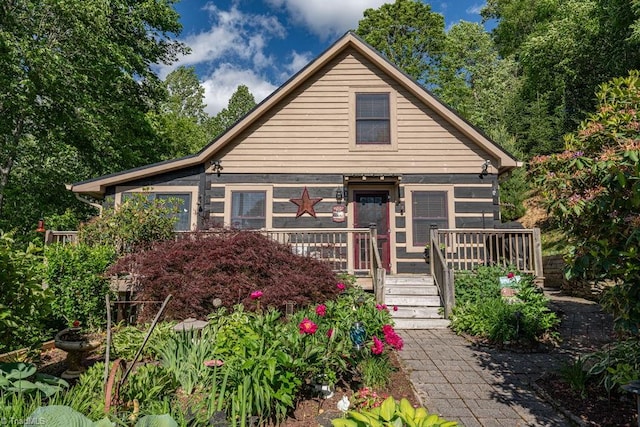 612 Joe Shoemaker Rd, Vilas, NC 28692 - view of front of property with a deck