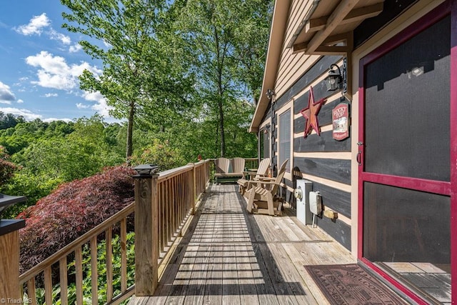 612 Joe Shoemaker Rd, Vilas, NC 28692 - view of wooden terrace