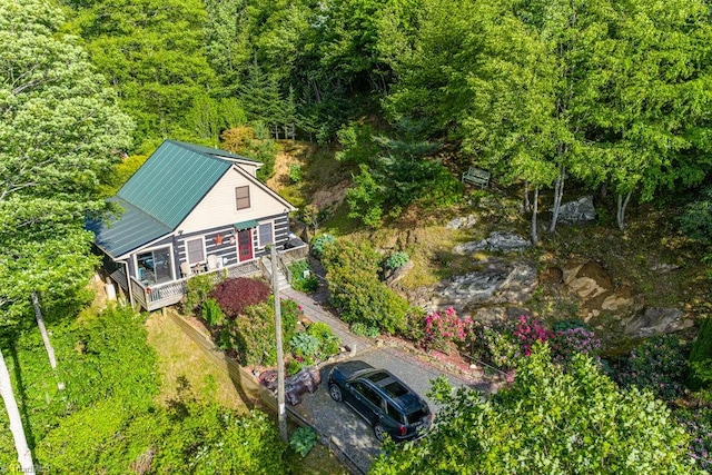 612 Joe Shoemaker Rd, Vilas, NC 28692 - aerial view of property and surrounding area with a forest