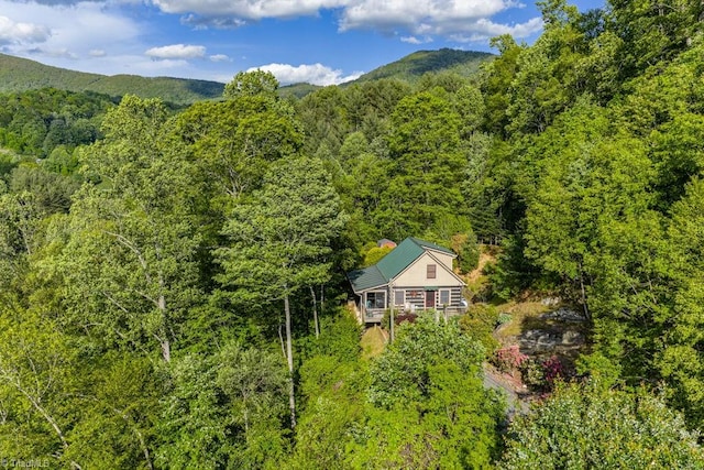 612 Joe Shoemaker Rd, Vilas, NC 28692 - aerial view of property and surrounding area featuring a heavily wooded area