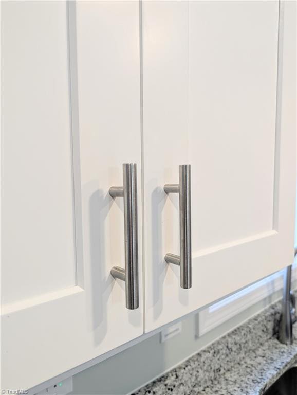 interior details with light stone counters