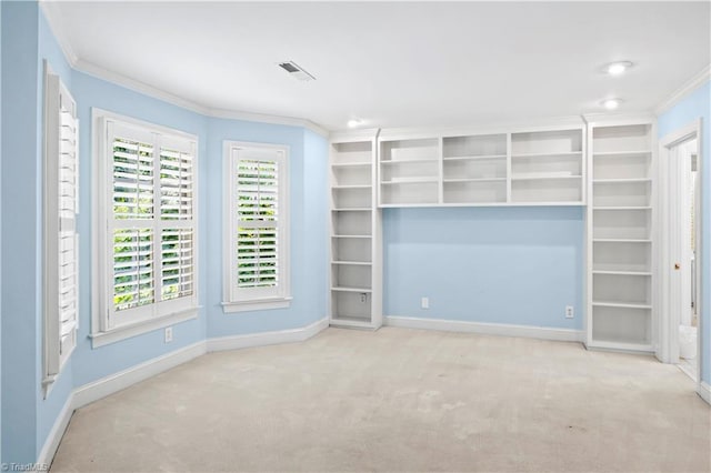1420 Thornhill Ln, Winston-Salem, NC 27106 - carpeted empty room with ornamental molding and baseboards