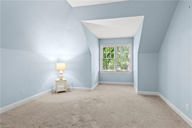 1420 Thornhill Ln, Winston-Salem, NC 27106 - additional living space with vaulted ceiling and carpet flooring