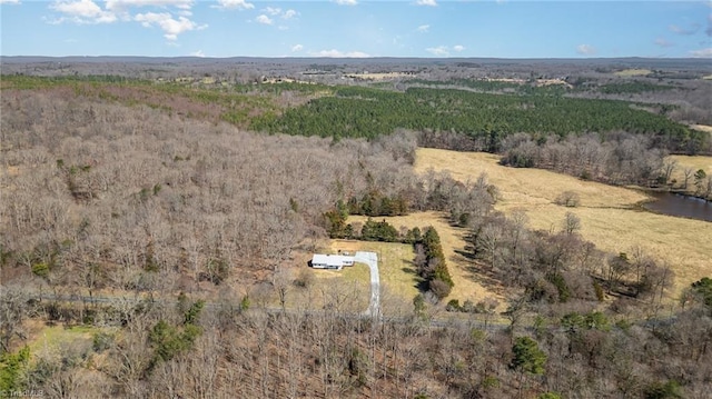 bird's eye view with a rural view