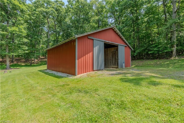 1160 Flinty Knoll Rd, Pinnacle, NC 27043 - view of pole building featuring a yard