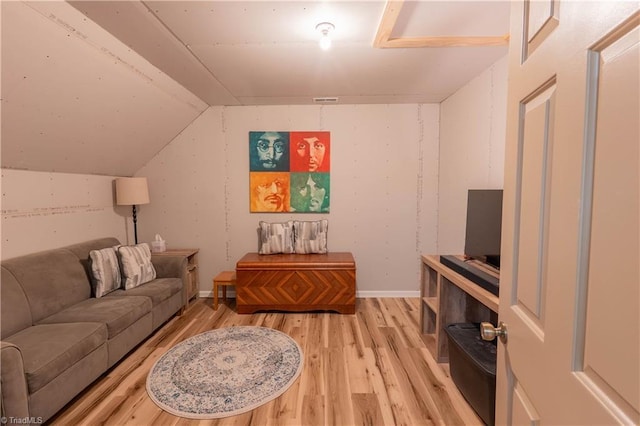 1160 Flinty Knoll Rd, Pinnacle, NC 27043 - living room with light wood-style floors and lofted ceiling