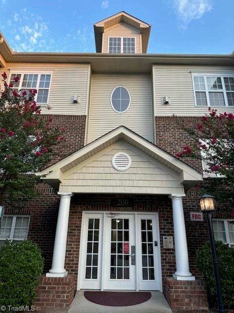 exterior space with french doors