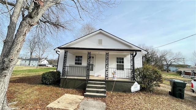 bungalow-style house with a porch