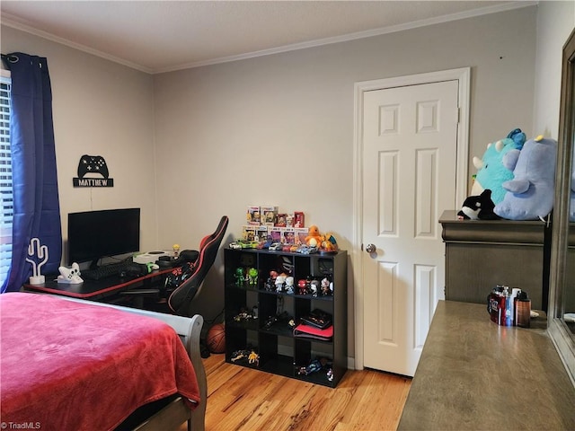 6905 Harlow Dr, Archdale, NC 27263 - bedroom featuring wood finished floors and ornamental molding