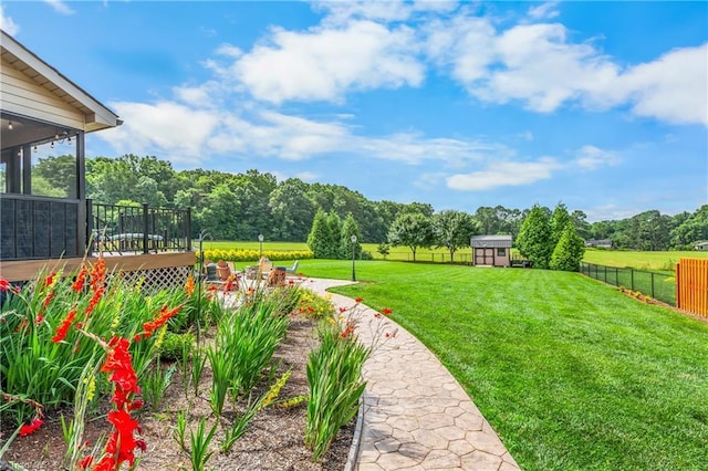 6147 Olde Fields Way, Pfafftown, NC 27040 - view of yard with a shed and a sunroom