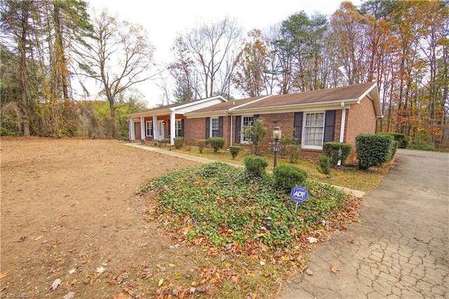 view of ranch-style home