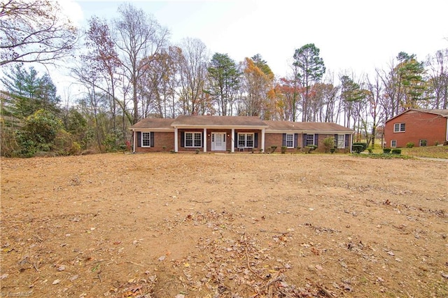 view of ranch-style home