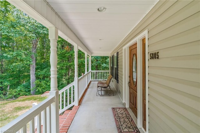 5805 Pine Hall Rd, Walnut Cove, NC 27052 - view of covered porch