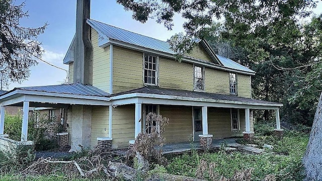 exterior space featuring a porch