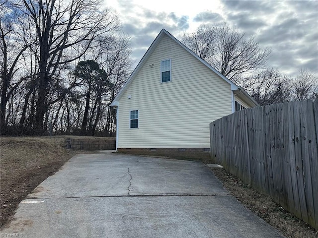 view of side of property