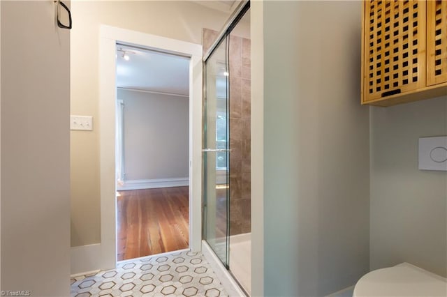 627 Mulberry St, Winston-Salem, NC 27101 - bathroom featuring a shower stall