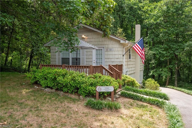 view of front of home