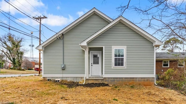 view of front of home