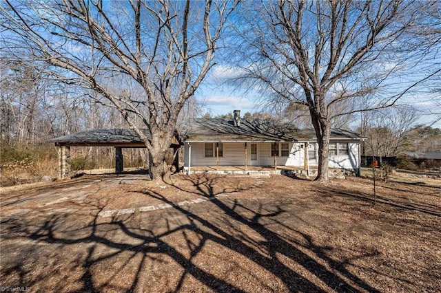 view of front of property