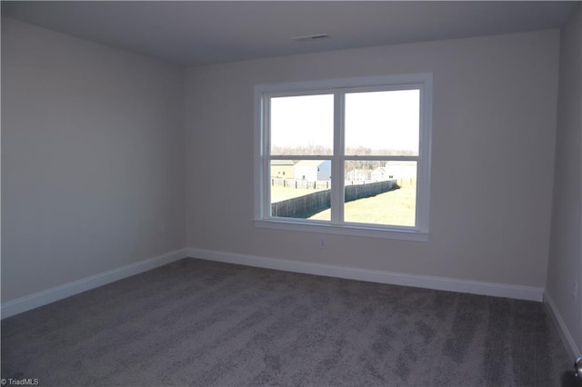 view of carpeted empty room