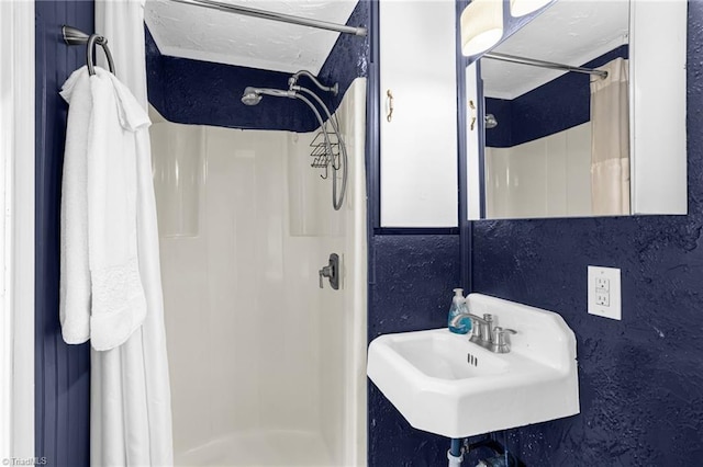 608 Spruce St, High Point, NC 27262 - full bath featuring a stall shower and a sink