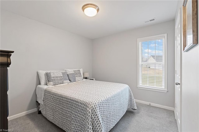 bedroom with carpet