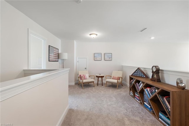 4077 Glenn Knoll Ln, Winston-Salem, NC 27107 - sitting room featuring light colored carpet and baseboards