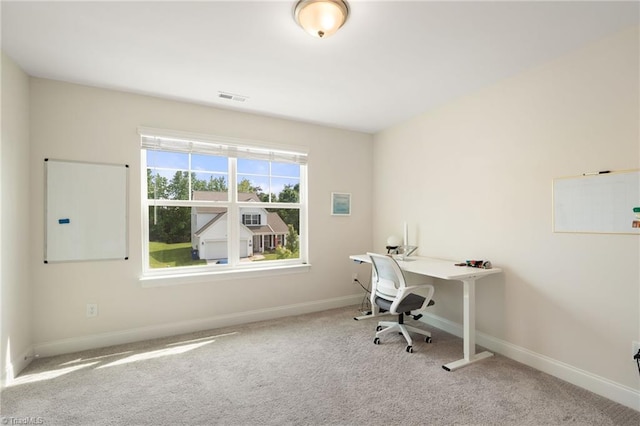 4077 Glenn Knoll Ln, Winston-Salem, NC 27107 - office area with carpet and baseboards