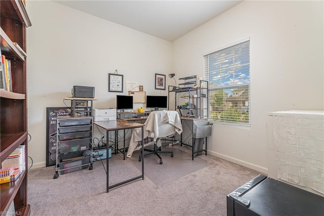 5838 Springer Dr, Greensboro, NC 27405 - carpeted home office featuring baseboards
