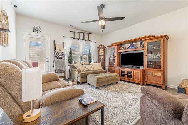 5838 Springer Dr, Greensboro, NC 27405 - living area featuring ceiling fan