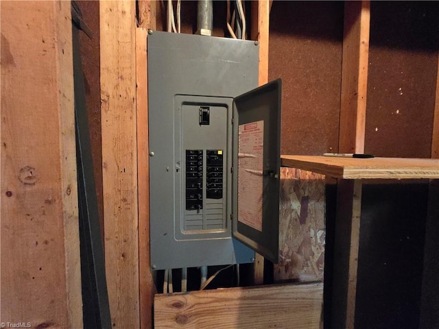 utility room with electric panel