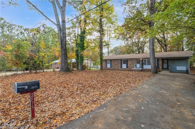 view of ranch-style house