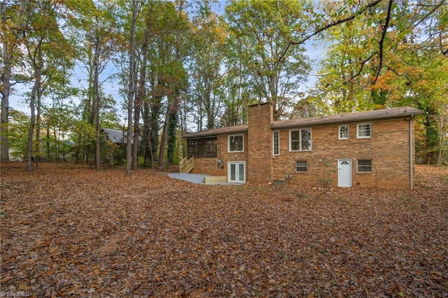 view of back of property