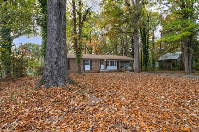 view of ranch-style home