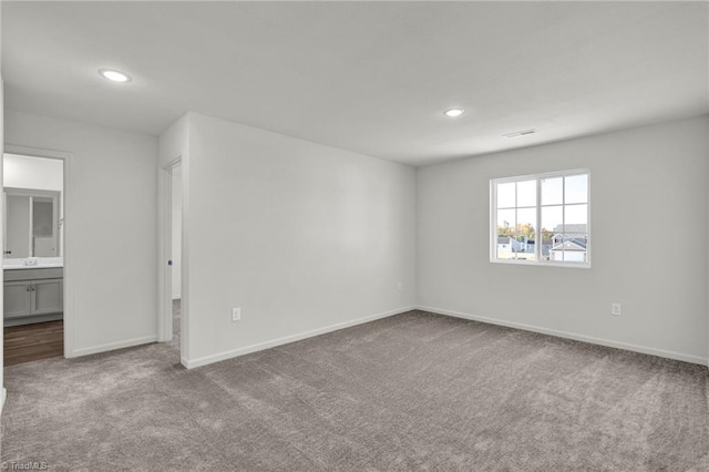 731 Torbay Dr, Mcleansville, NC 27301 - empty room with recessed lighting, visible vents, carpet flooring, and baseboards