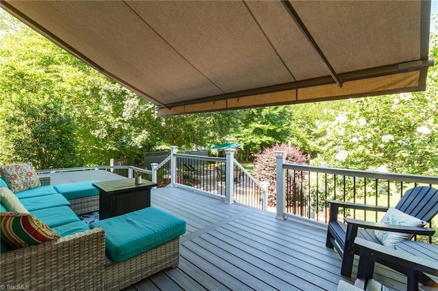 6707 Fegan Rd, Summerfield, NC 27358 - deck featuring outdoor lounge area