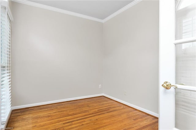 4 Beech Grove Ct, Greensboro, NC 27455 - unfurnished room featuring ornamental molding, wood finished floors, and baseboards