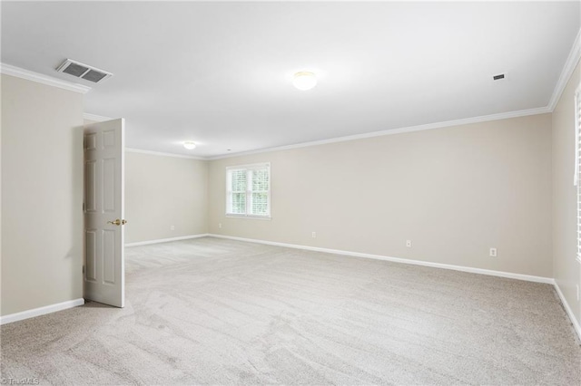 4 Beech Grove Ct, Greensboro, NC 27455 - unfurnished room with light carpet, ornamental molding, and baseboards