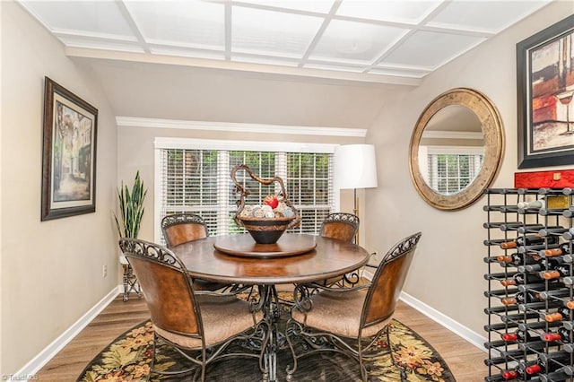 1312 Gilbrook Ct, High Point, NC 27262 - dining area with wood finished floors, healthy amount of natural light, and baseboards