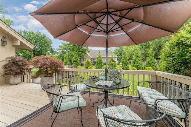 1312 Gilbrook Ct, High Point, NC 27262 - view of wooden terrace