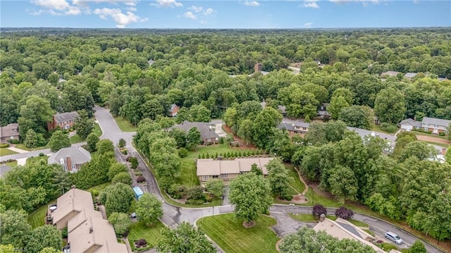 1312 Gilbrook Ct, High Point, NC 27262 - aerial view of residential area featuring a forest
