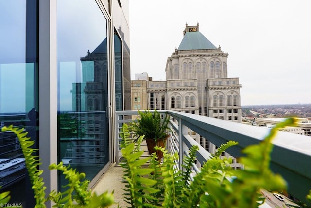 view of balcony