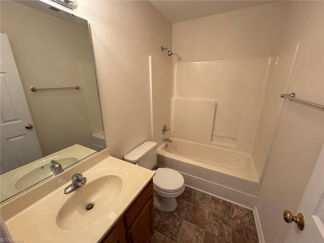 8 Franklinwood Dr, Greensboro, NC 27401 - bathroom with toilet, tub / shower combination, and vanity