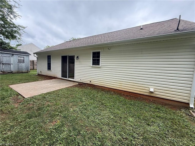 8 Franklinwood Dr, Greensboro, NC 27401 - back of property featuring a patio and roof with shingles