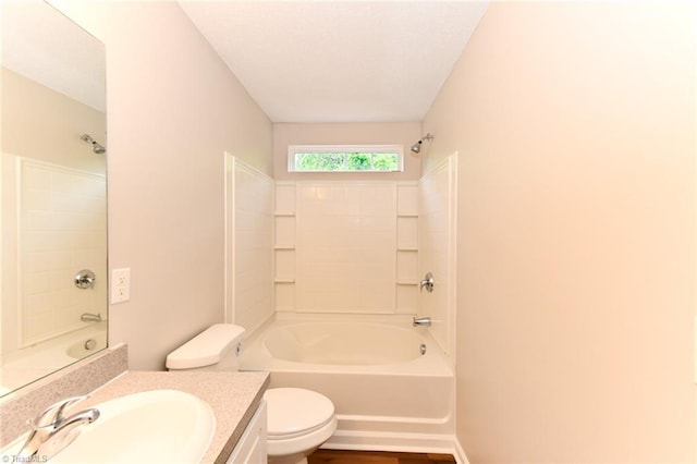 320 Apple Ridge Rd, Greensboro, NC 27406 - full bathroom featuring toilet, tub / shower combination, and vanity